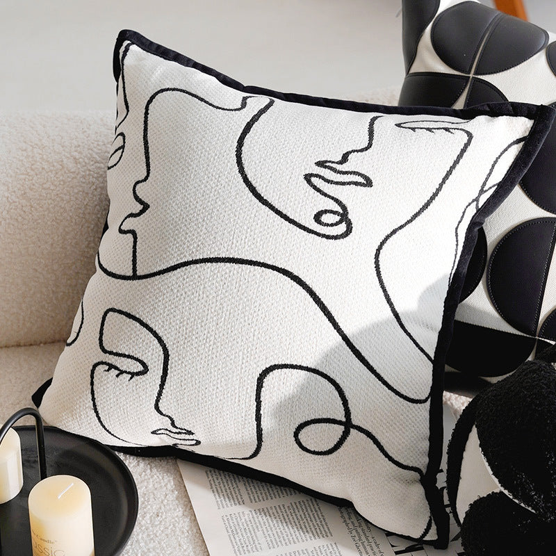 Noire Tactile Pillow Cover