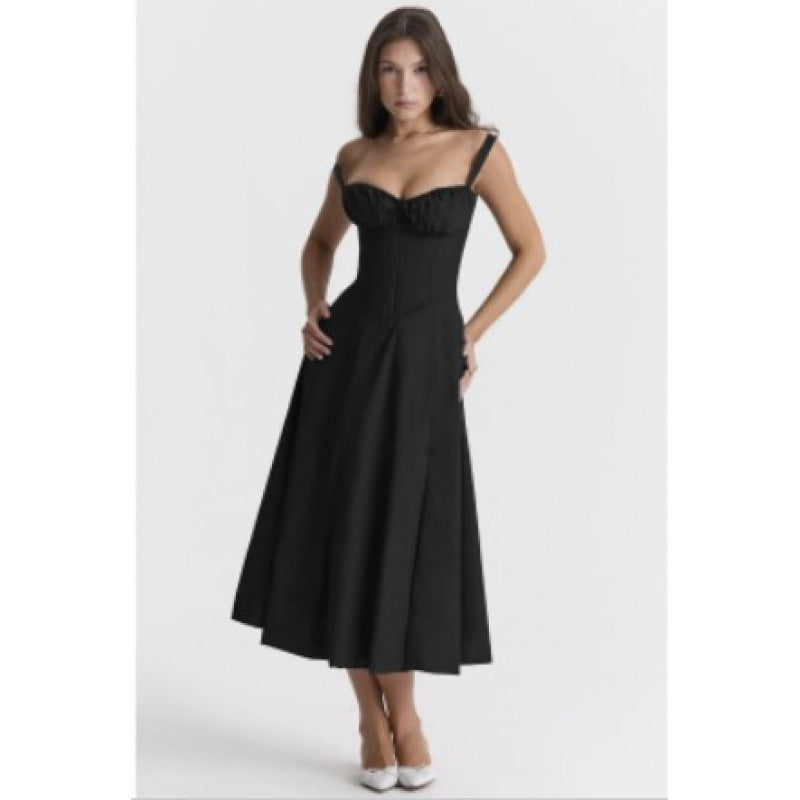 👗High-end fashion slip dress