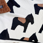 Knitted Horse Tassel Blanket
