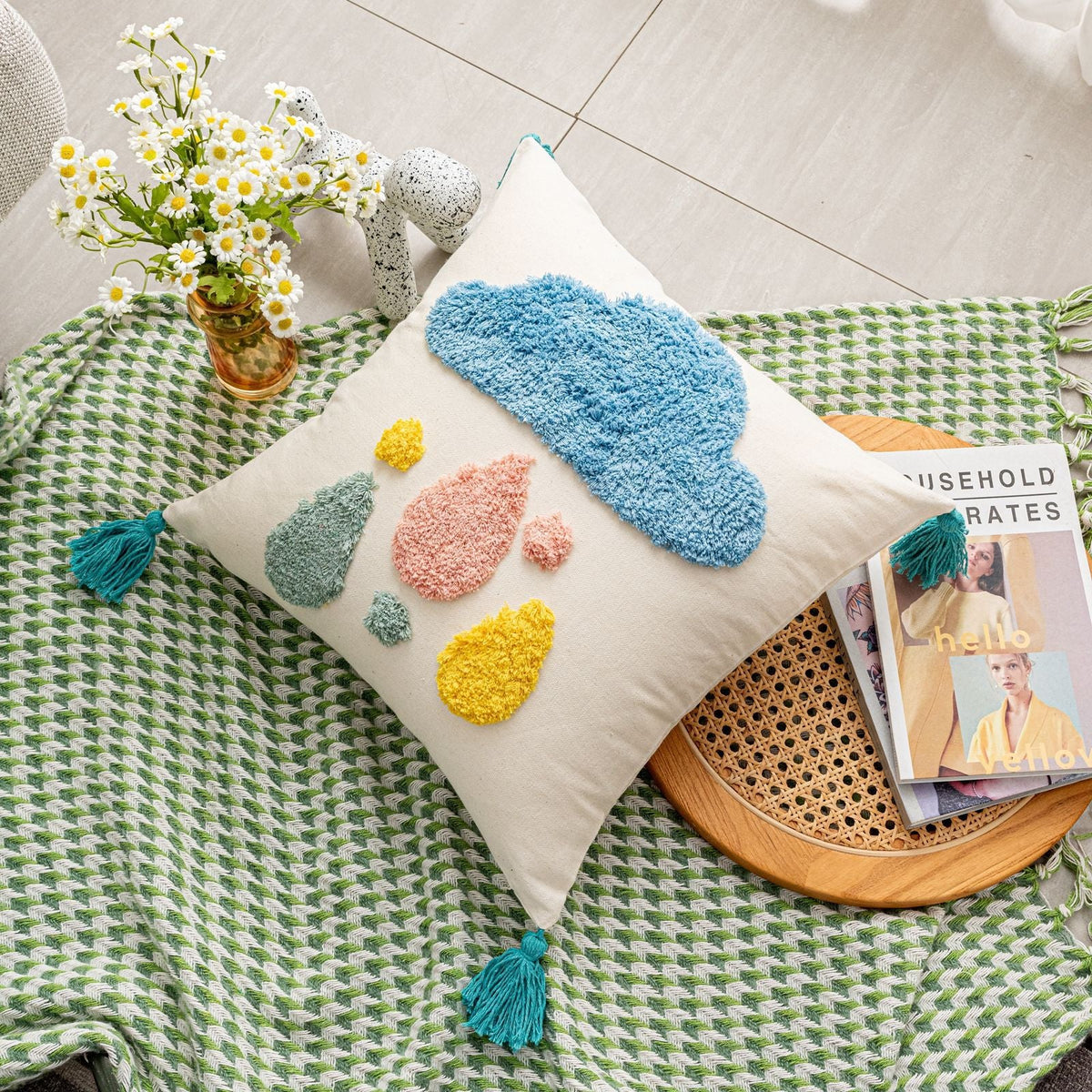 Liora Joy Tufted Pillow Cover