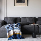 Houndstooth Striped Blanket