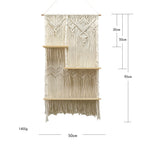 Shelf Rack Macrame Wall Decor