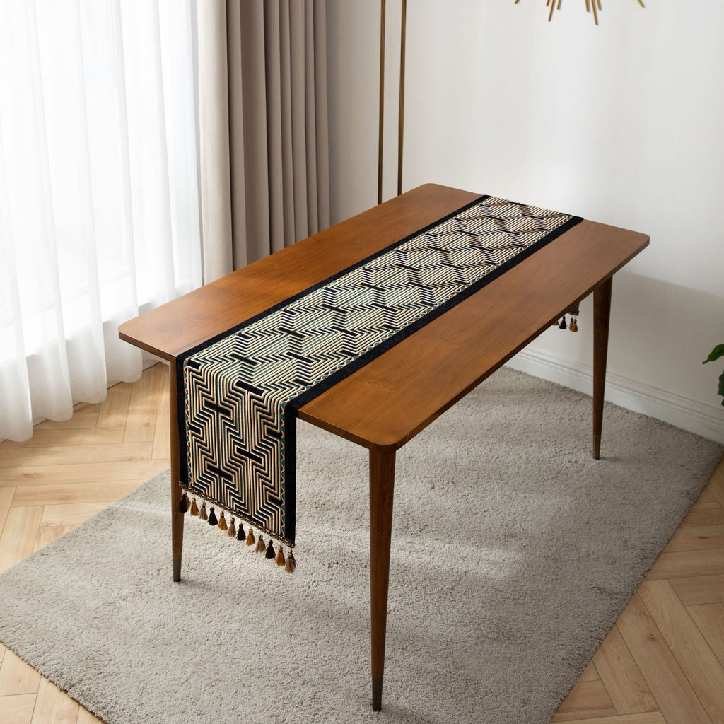 Vintage Maze Table Runner