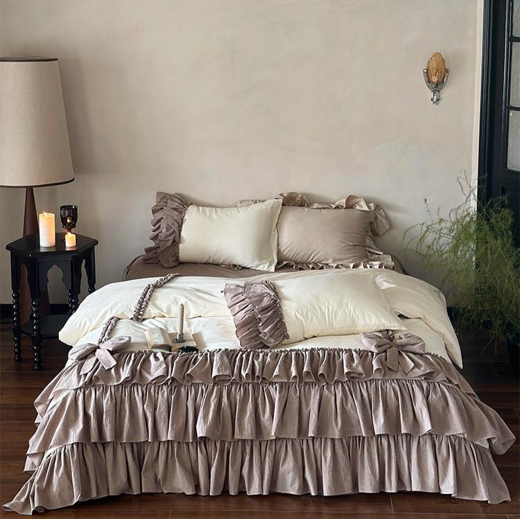 Taro Crepe Bedding Set