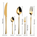 Ottoman Gold Luxury Stainless Steel Cutlery Set