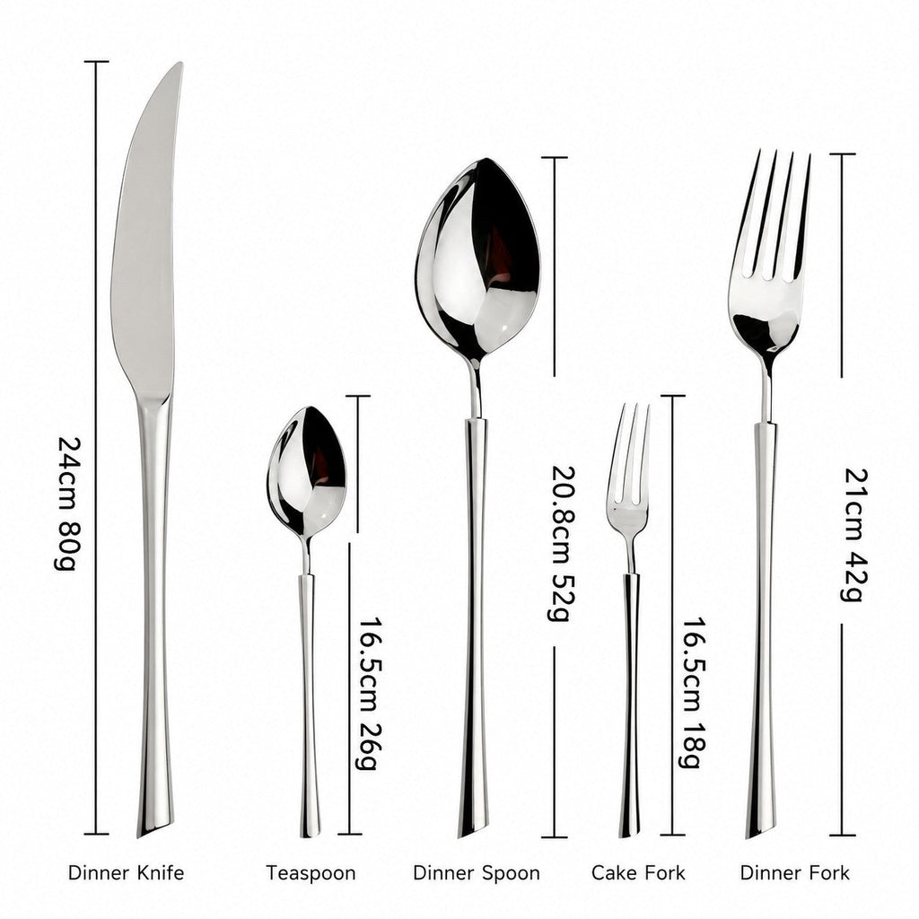 Ottoman Silver Luxury Stainless Steel Cutlery Set