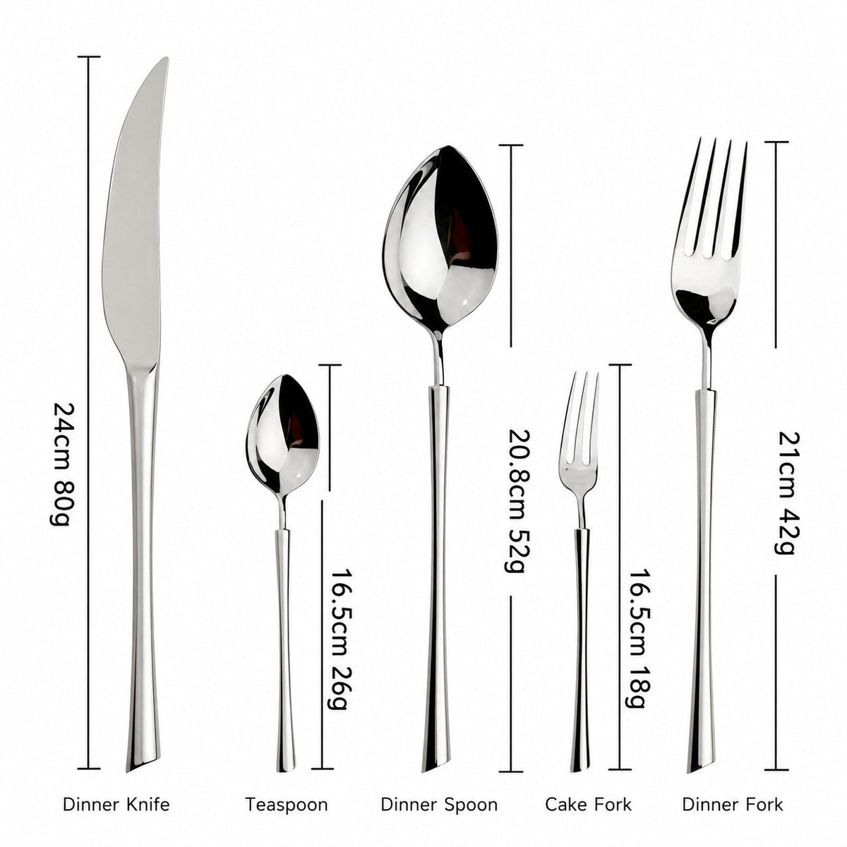 Ottoman Silver Luxury Stainless Steel Cutlery Set