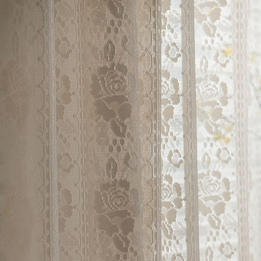 Rose Lace Tassel Curtain