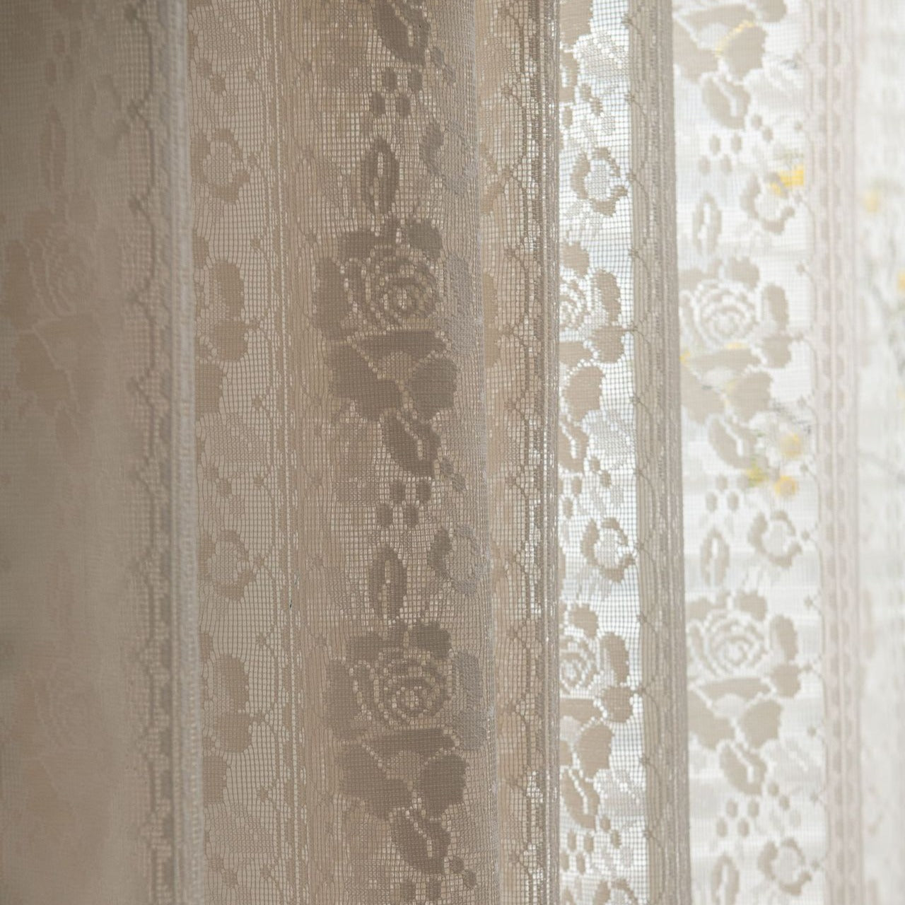 Rose Lace Tassel Curtain