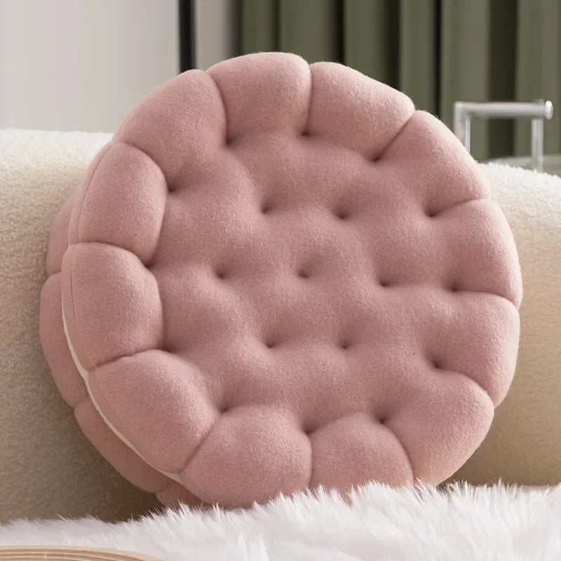 Biscuit Cream Plush Cushion