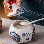 Tuscan Ceramic Rooster Jar