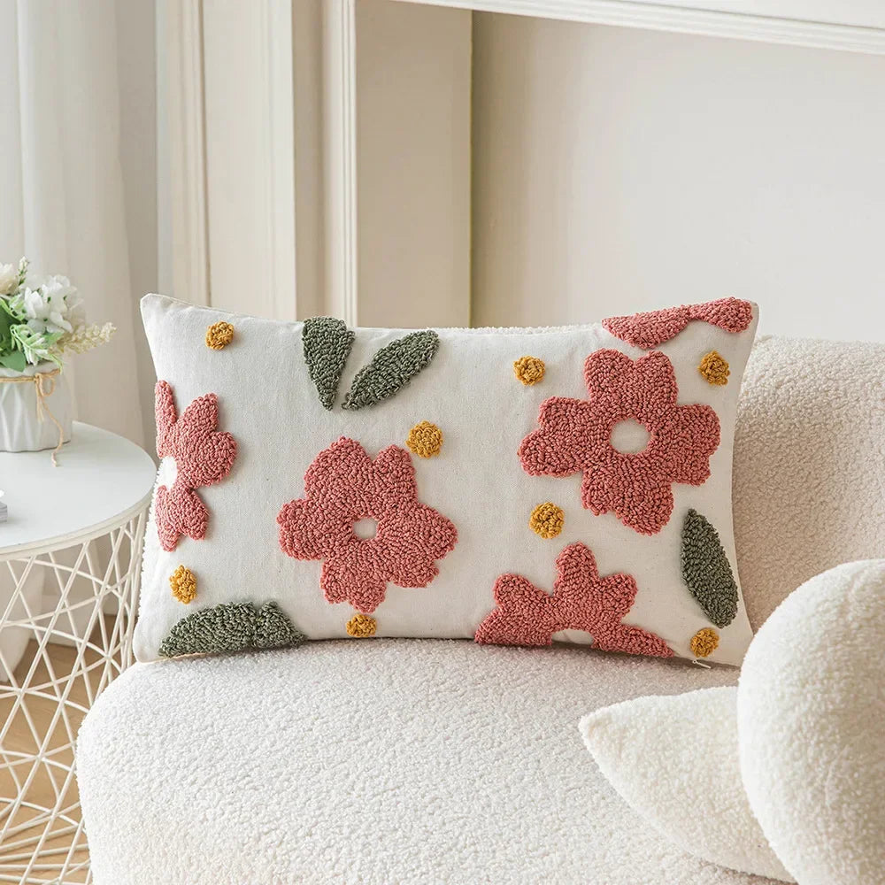 Flora Embroidered Pillow Case