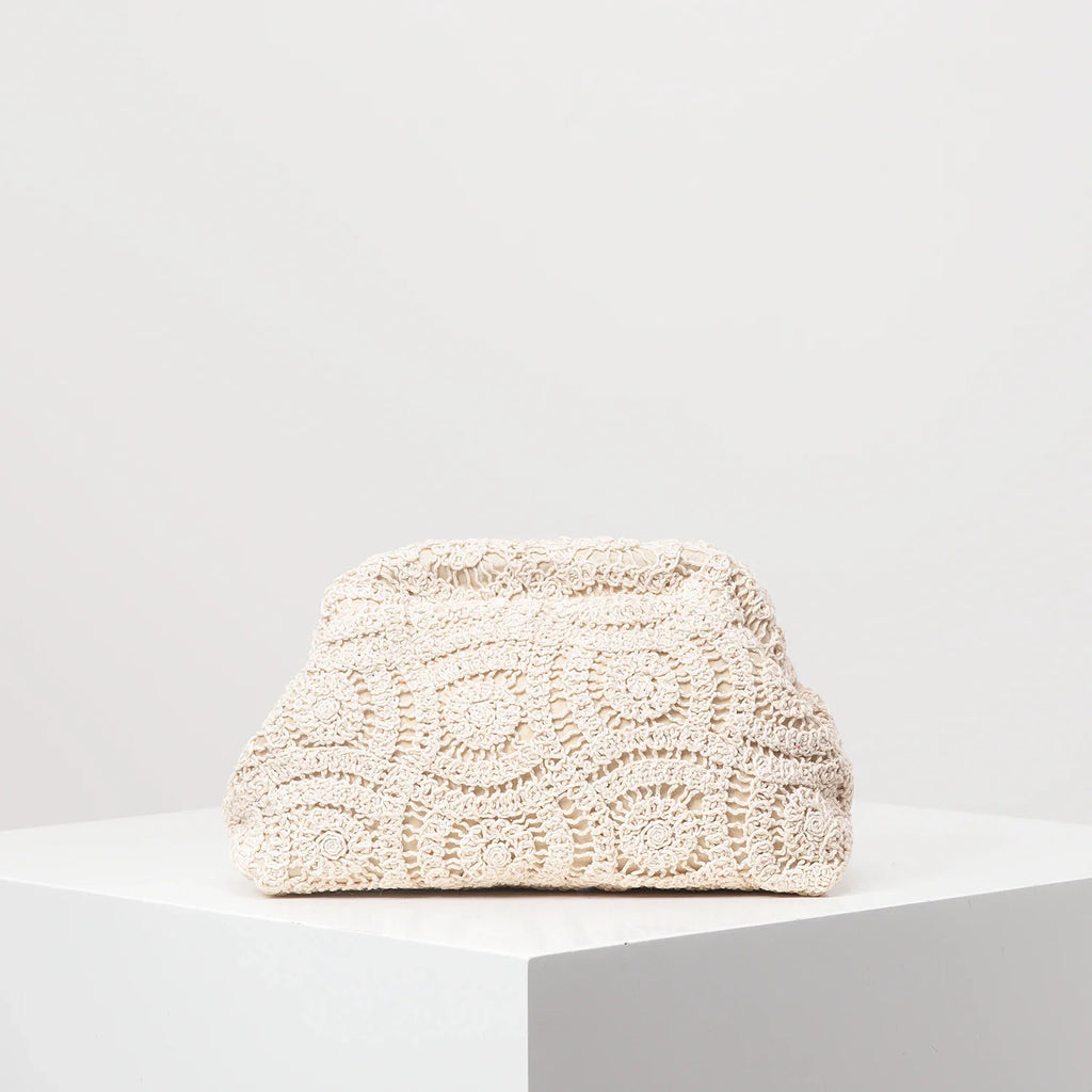 Lora Handwoven Floral Pouch