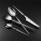 Vivian Silver Luxury Stainless Steel Cutlery Set