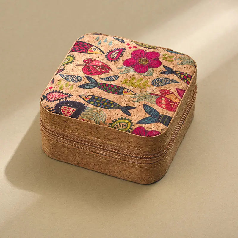 Ravelle Cork Jewelry Box
