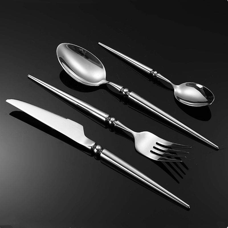 Vivian Silver Luxury Stainless Steel Cutlery Set