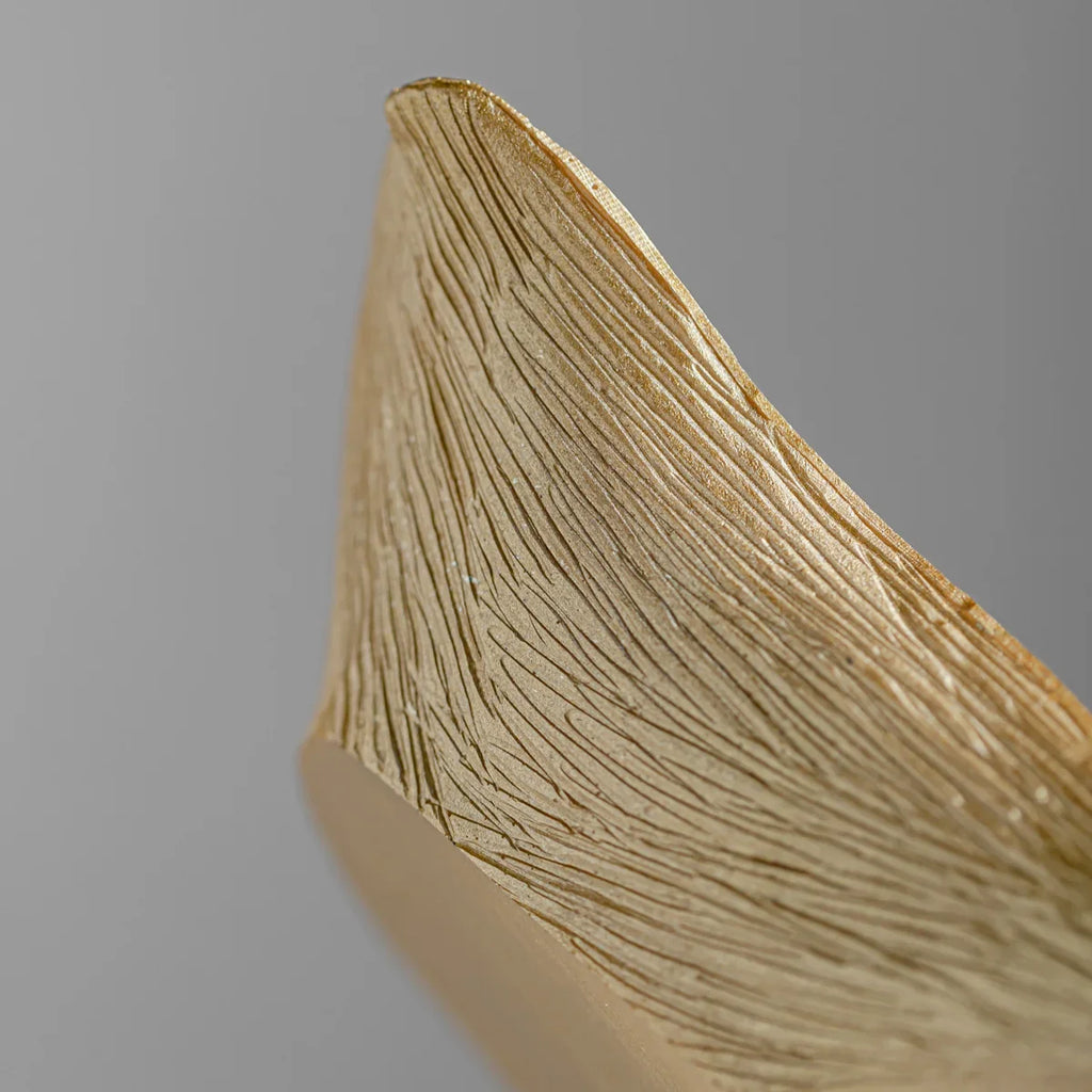 Golden Ginkgo Leaf Bowl