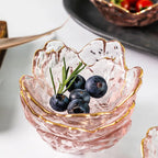 Rosélin Glass Petal Bowls