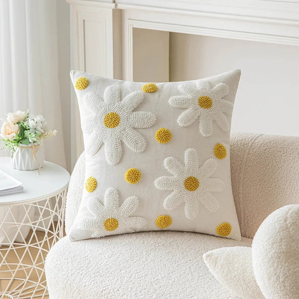Flora Embroidered Pillow Case