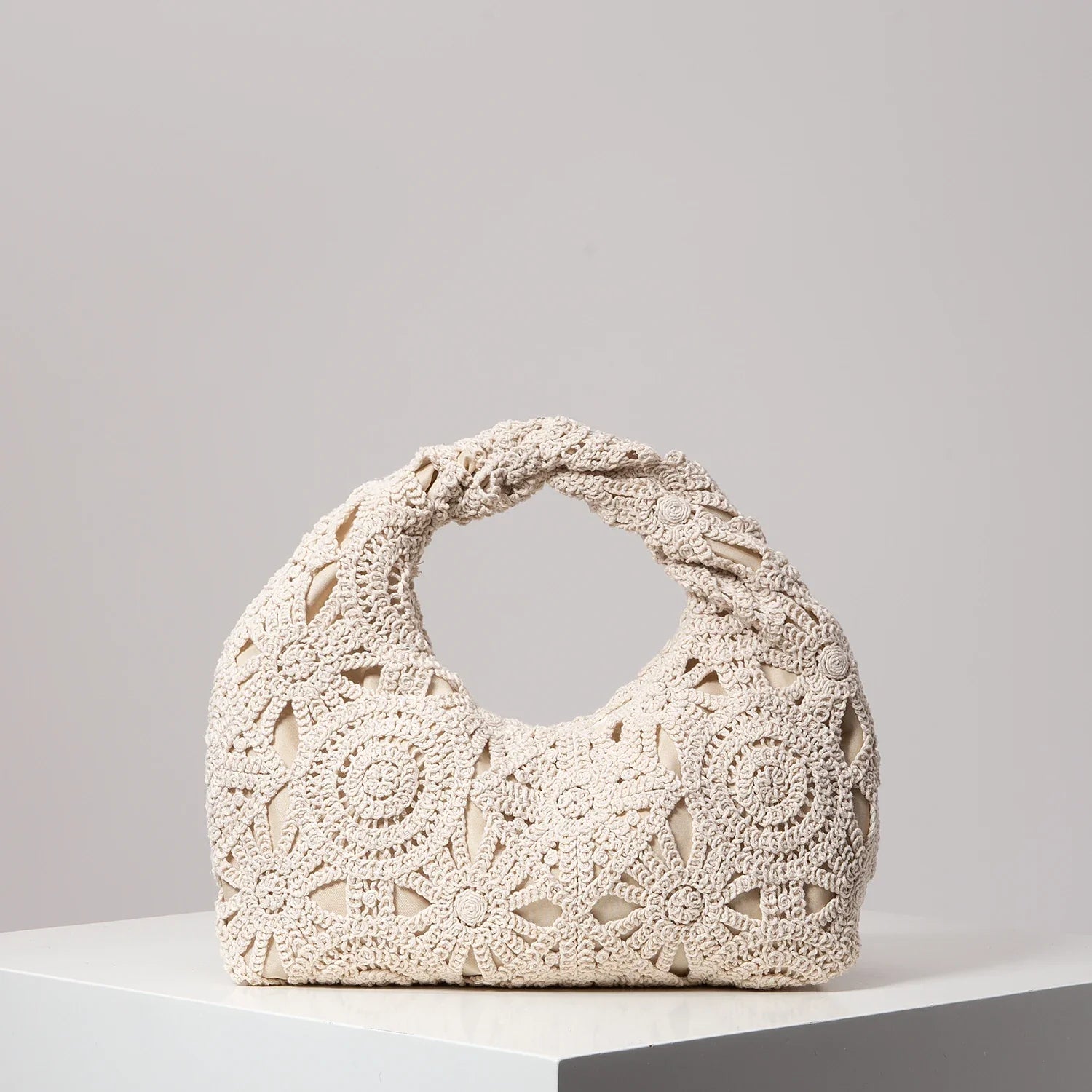 Lora Handwoven Floral Bag