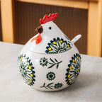 Tuscan Ceramic Rooster Jar