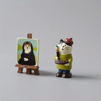 Meowna Lisa Figurine Set