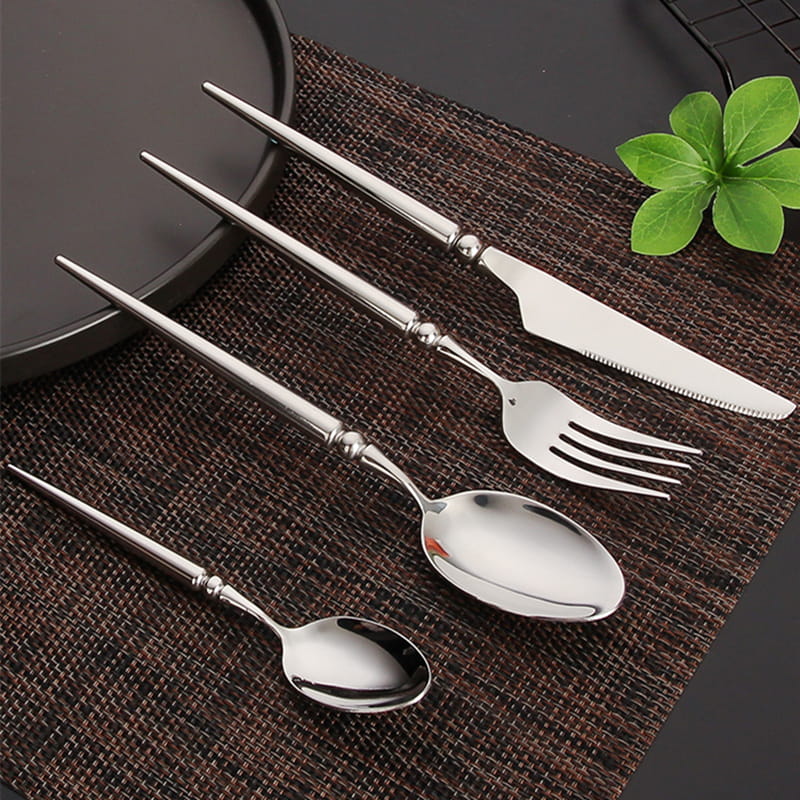 Vivian Silver Luxury Stainless Steel Cutlery Set