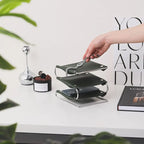 Oxford Leather Desk Organizer