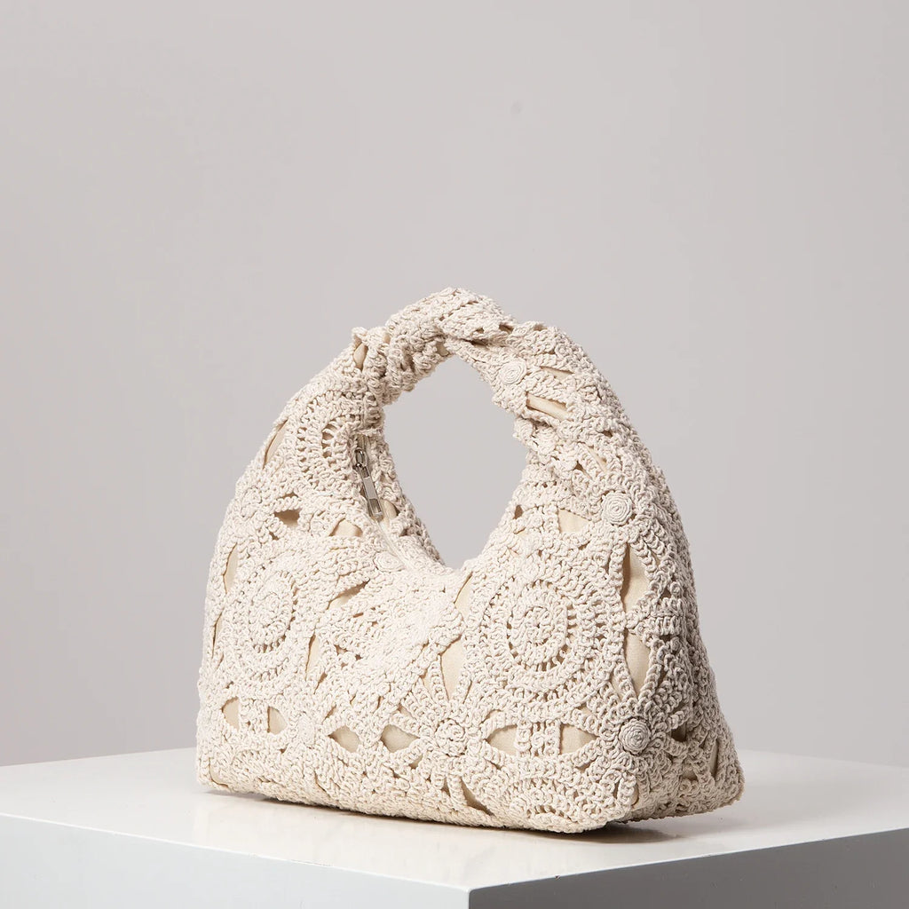 Lora Handwoven Floral Bag