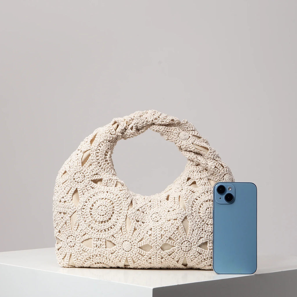 Lora Handwoven Floral Bag