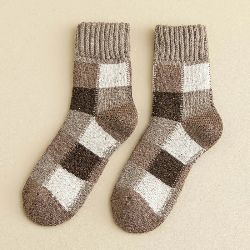 Men's Patchwork Crew Socks