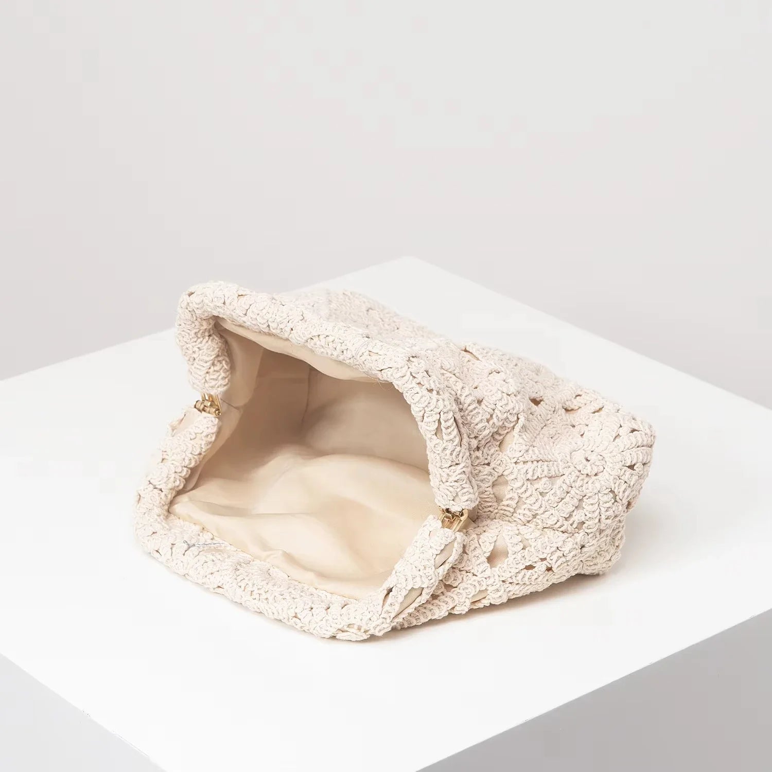 Lora Handwoven Floral Pouch