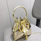 Oura Metallic Bucket Bag