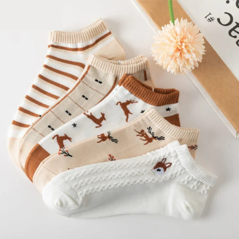 Woodland Knit Ankle Socks