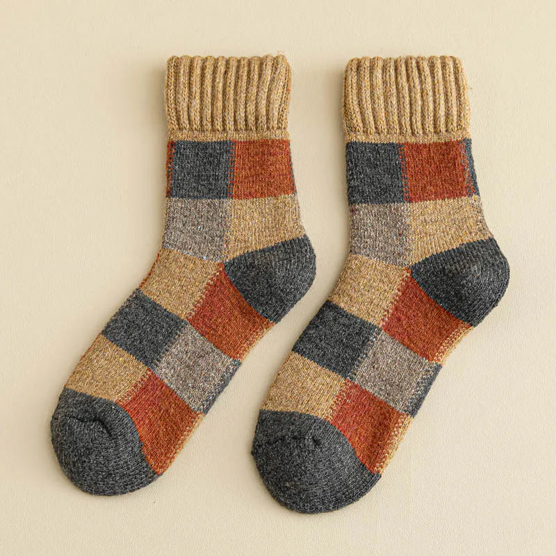 Men's Patchwork Crew Socks