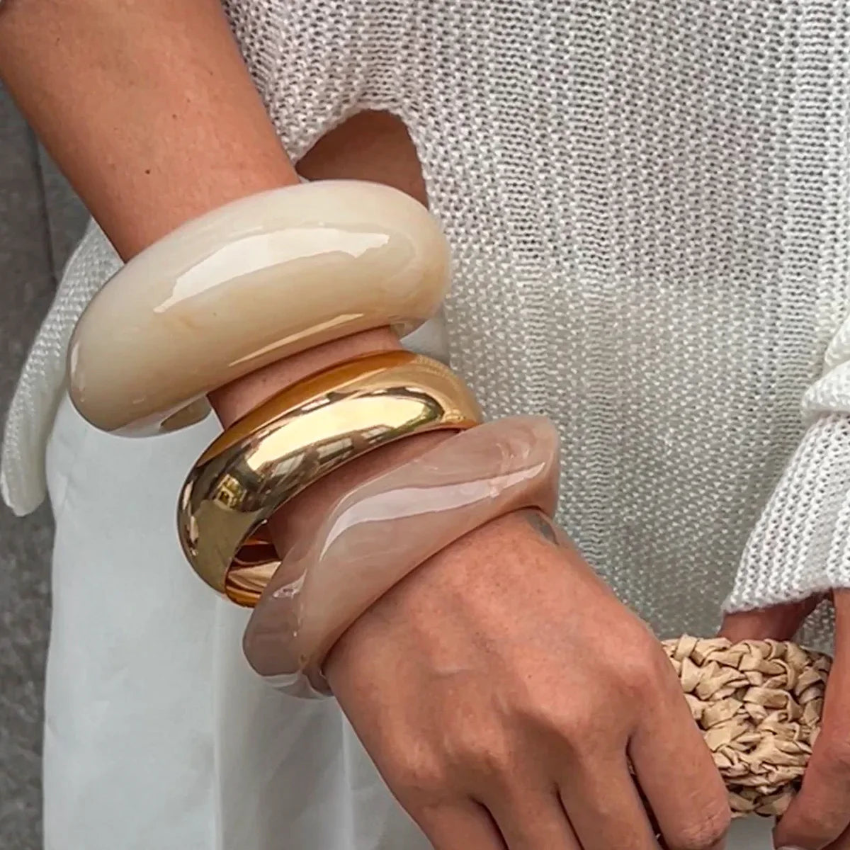 Nooré Sculpted Curve Bangles