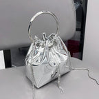 Oura Metallic Bucket Bag