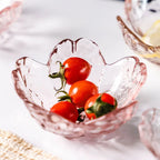 Rosélin Glass Petal Bowls