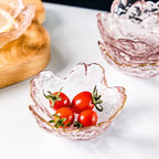 Rosélin Glass Petal Bowls