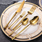 Serena Gold Luxury Stainless Steel Cutlery Set