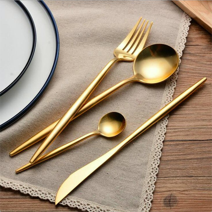 Arya Gold Stainless Steel Cutlery Set