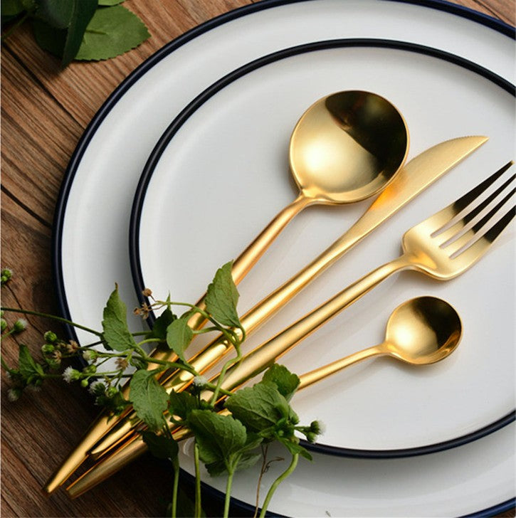 Arya Gold Stainless Steel Cutlery Set