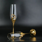 Amour Gold Heart Flutes