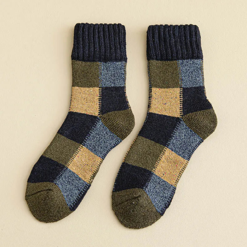 Men's Patchwork Crew Socks
