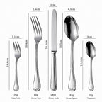 Selena Silver Luxury Stainless Steel Cutlery Set
