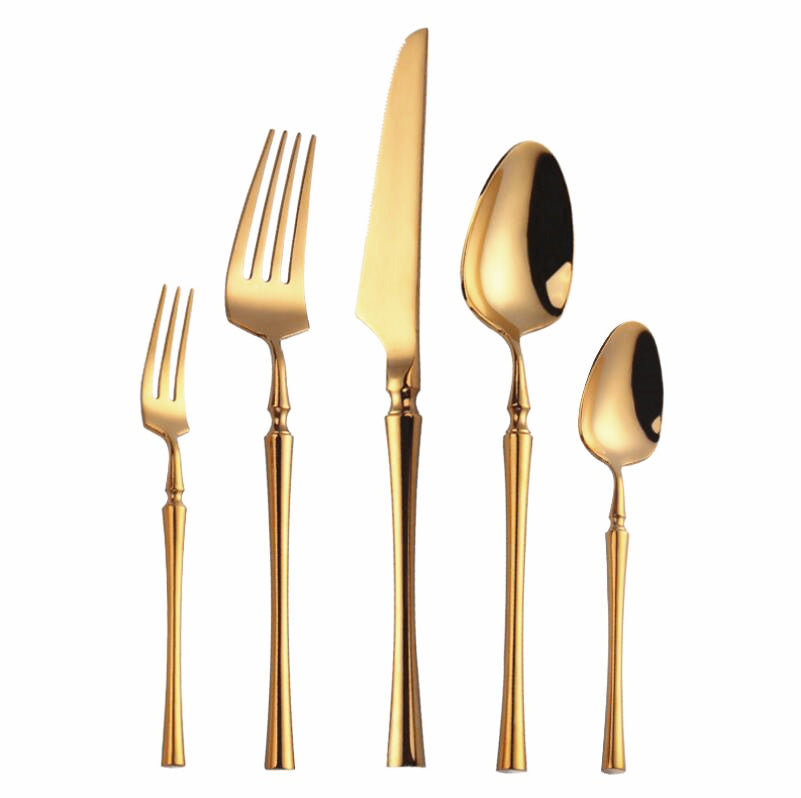 Serena Gold Luxury Stainless Steel Cutlery Set