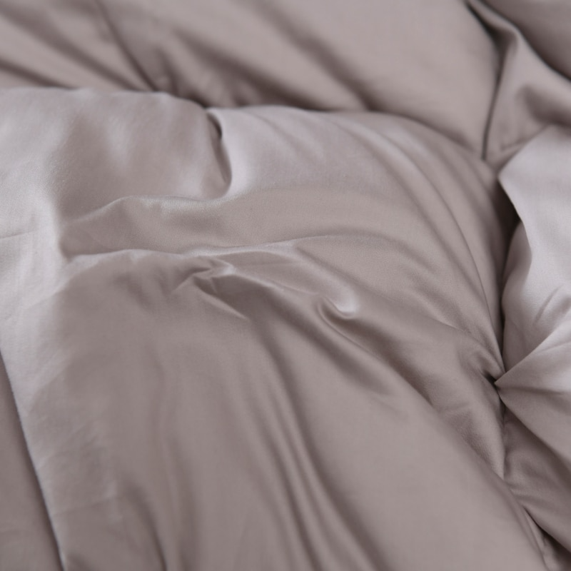 Tanya Grey Pinch Quilted Goose Down Comforter