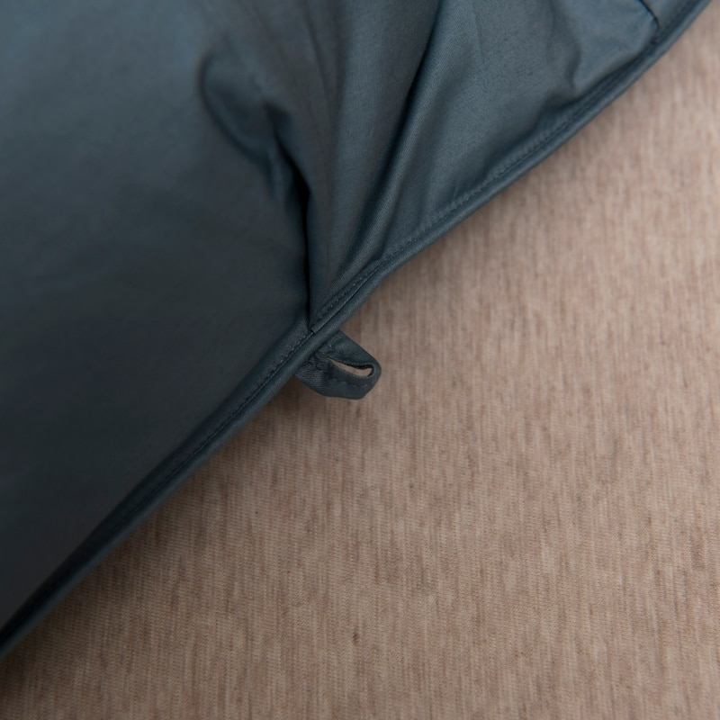 Tanya Blue Pinch Quilted Goose Down Comforter