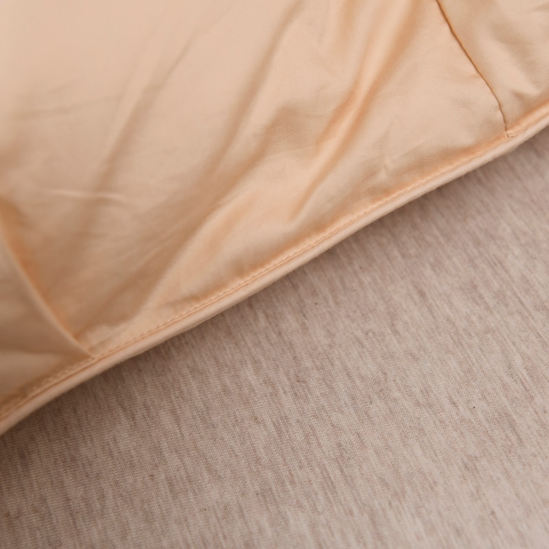 Tanya Beige Pinch Quilted Goose Down Comforter