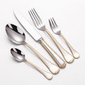 Selena Gold Edge Luxury Stainless Steel Cutlery Set